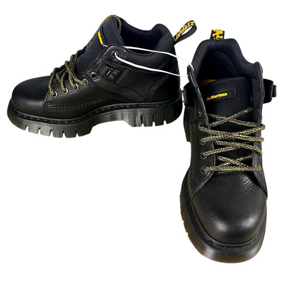 Doctor Doc Martens NEW Leather Mens 12 Woodard Grizzly
Black Hiker/Work Boots - Picture 2 of 11